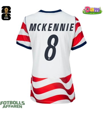 Förenta stater Weston McKennie #8 Hemmatröja Kvinnor VM 2026 Kortärmad
